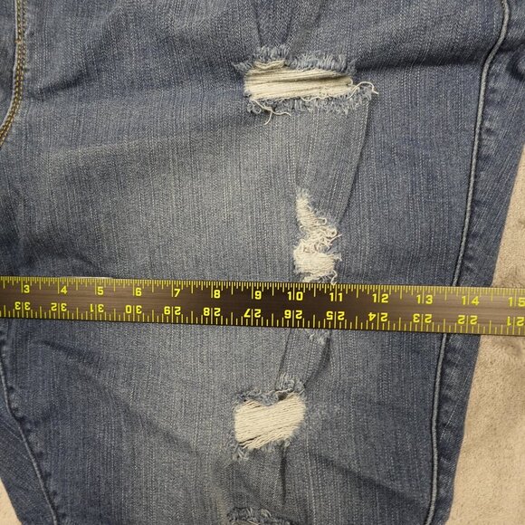 Torrid jeans bombshell skinny women's 28T blue distressed premium stretch - Picture 8 of 13